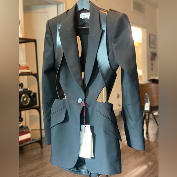Alexander McQueen Black Harness Blazer - Picture 7 of 15